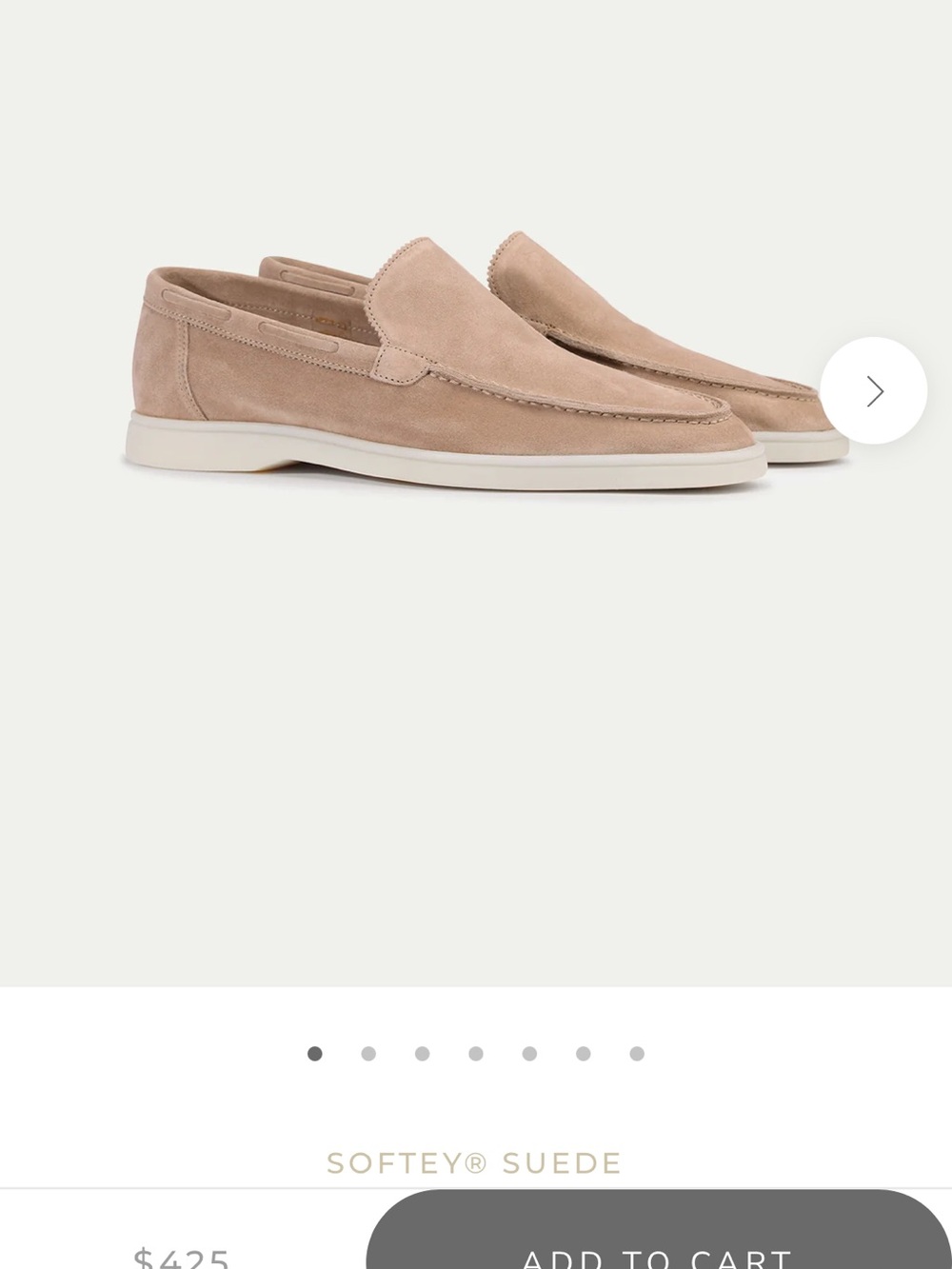 Men's Suede Slip-On Loafers in Taupe